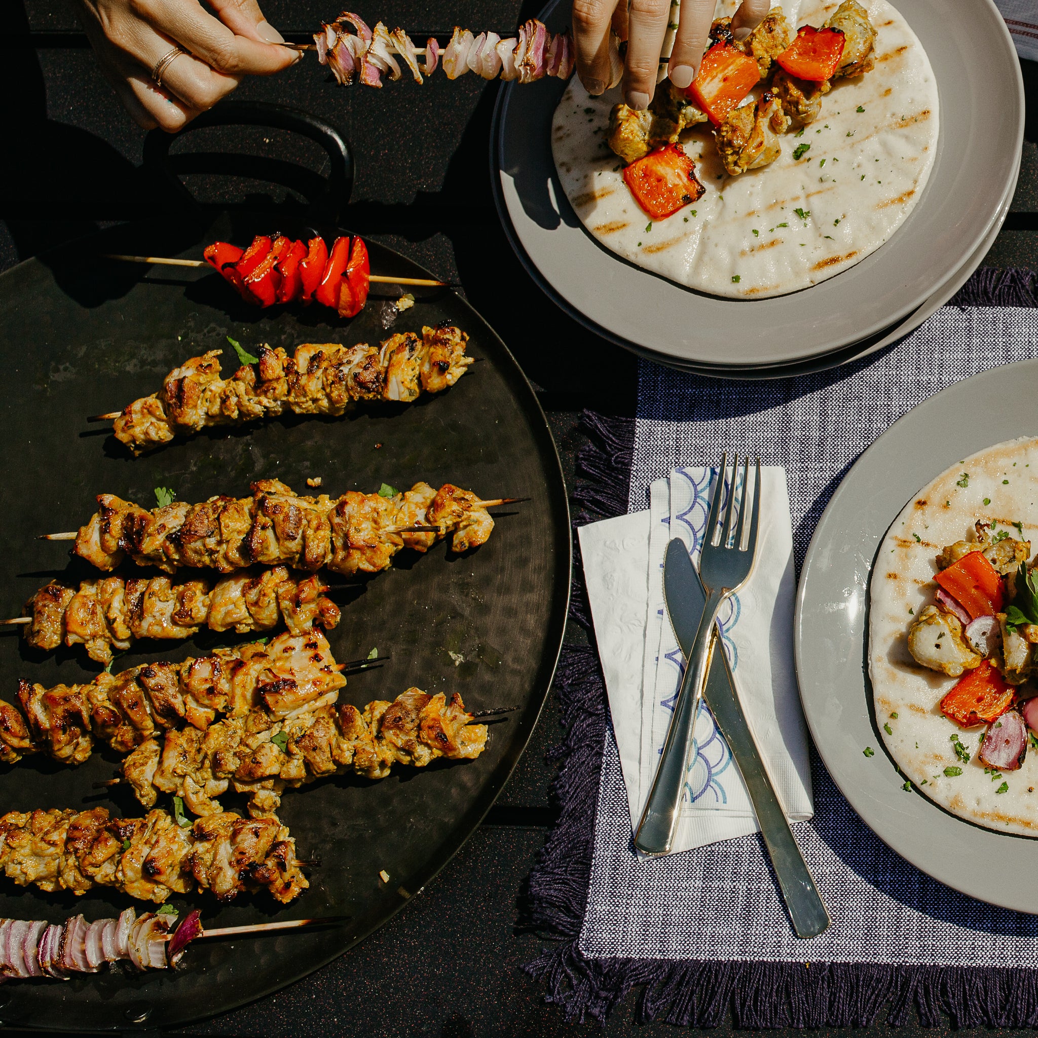 Grilled Indian Chicken Skewers